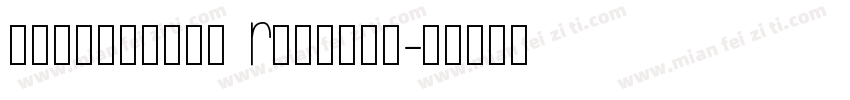 roundabout Regular字体转换